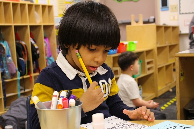 Kindergarten student