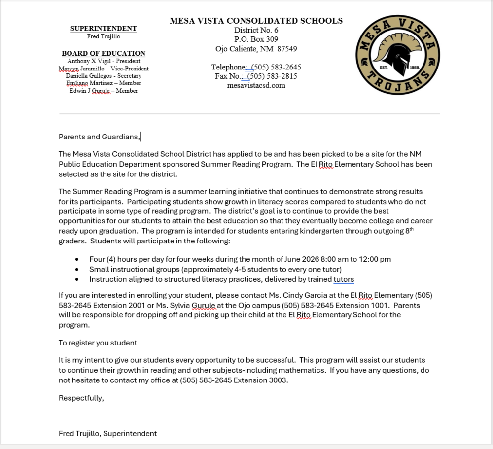 Summer Reading Program