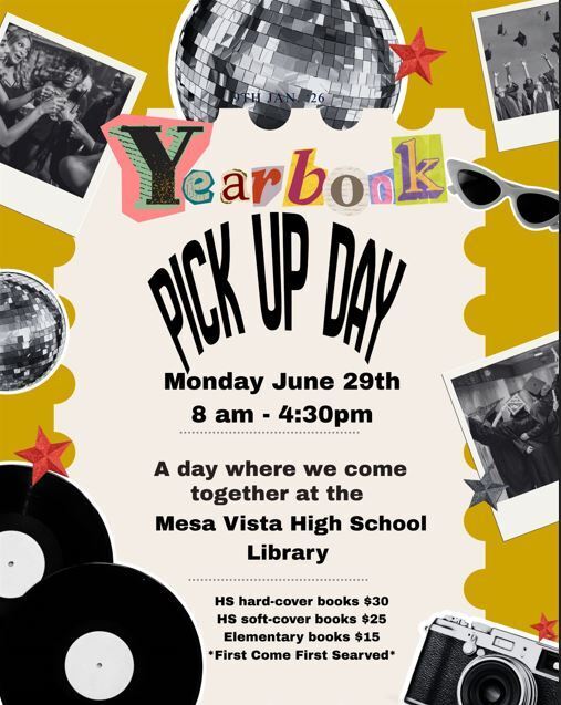 Yearbook Pick up Day