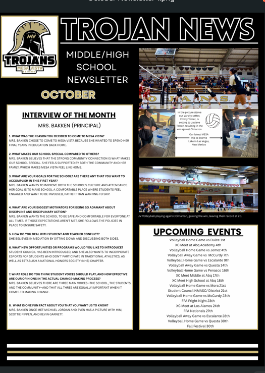 October Trojan News