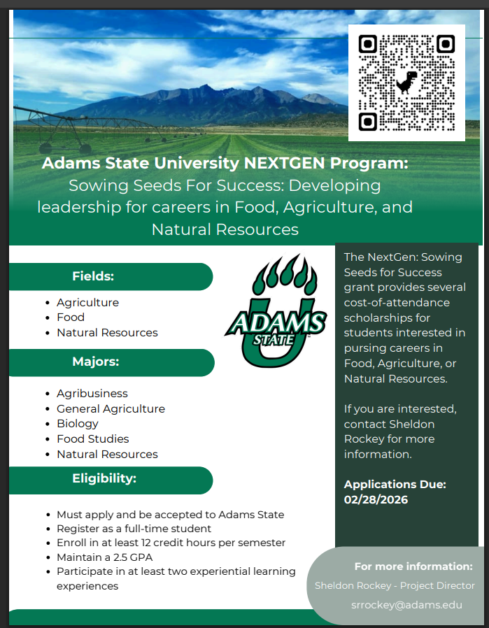 Adams State University NEXTGEN Program