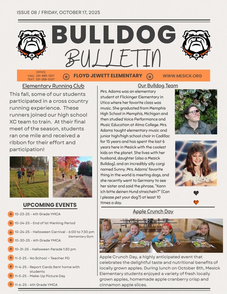 Elementary Bulldog Bulletin 10-17-25