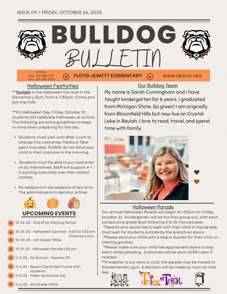 Elementary Bulldog Bulletin 10-24-25