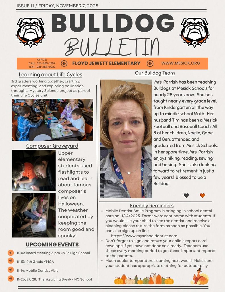Elementary Bulldog Bulletin 11-7-25