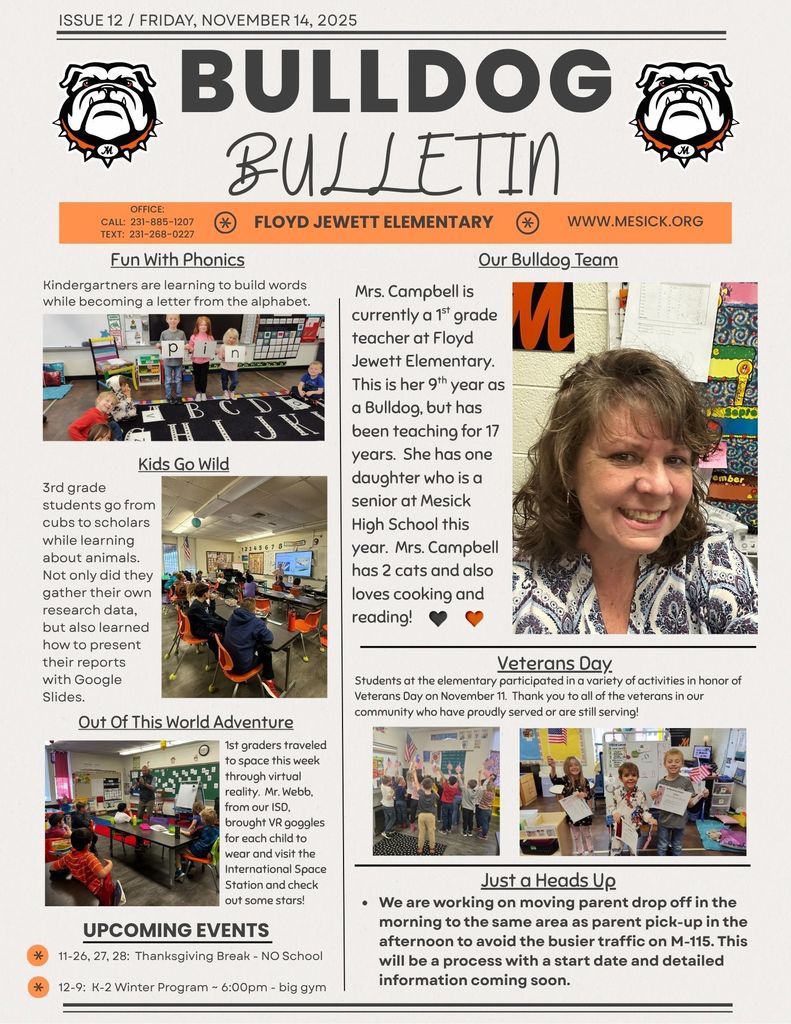 Elementary Bulldog Bulletin 11-14-25