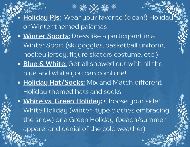 December dress up days 