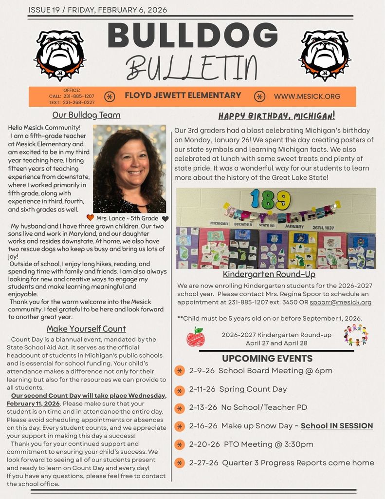 Elementary Bulldog Bulletin 2-6-26