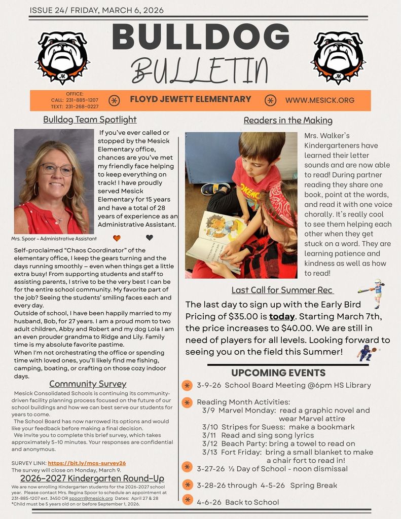 Bulldog Bulletin 3-6-26
