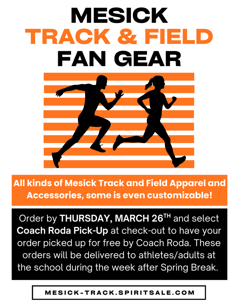 Mesick Track and Field Fan Gear! 