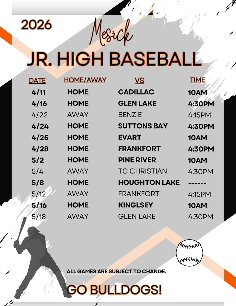 Sport Schedules Spring 2026