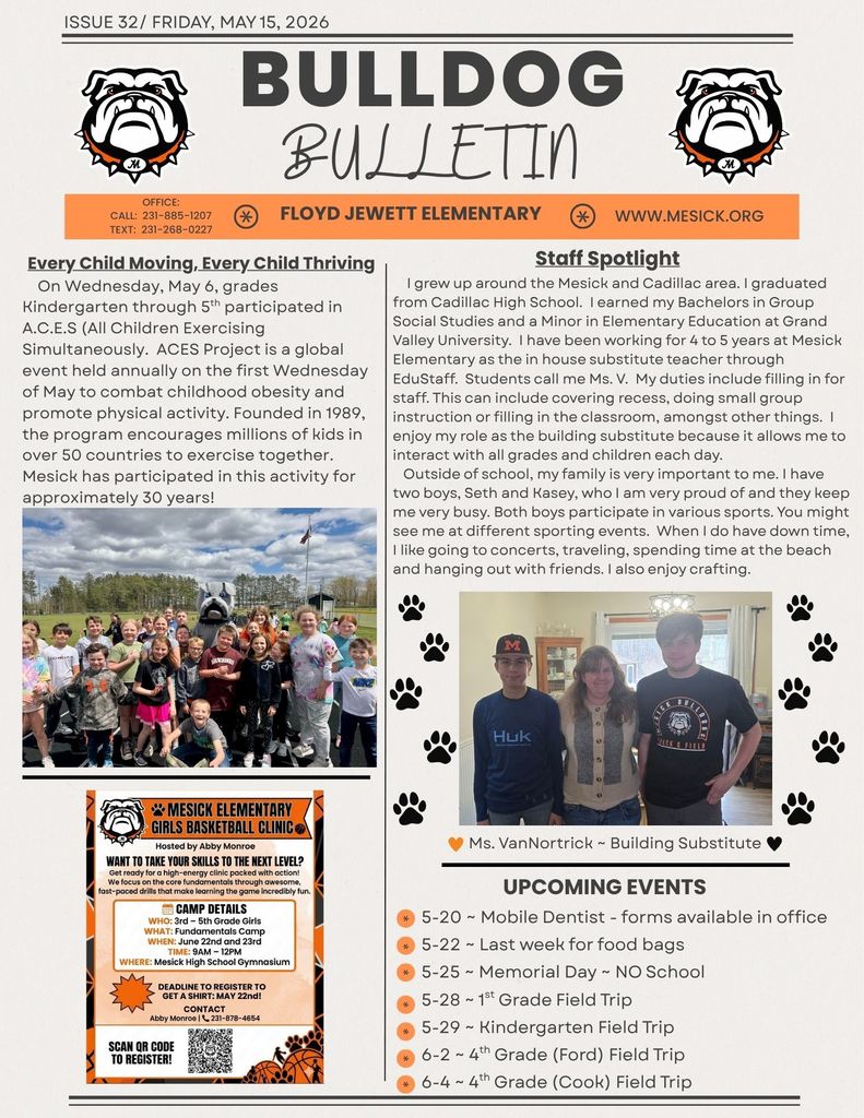 Bulldog Bulletin  5-15-26