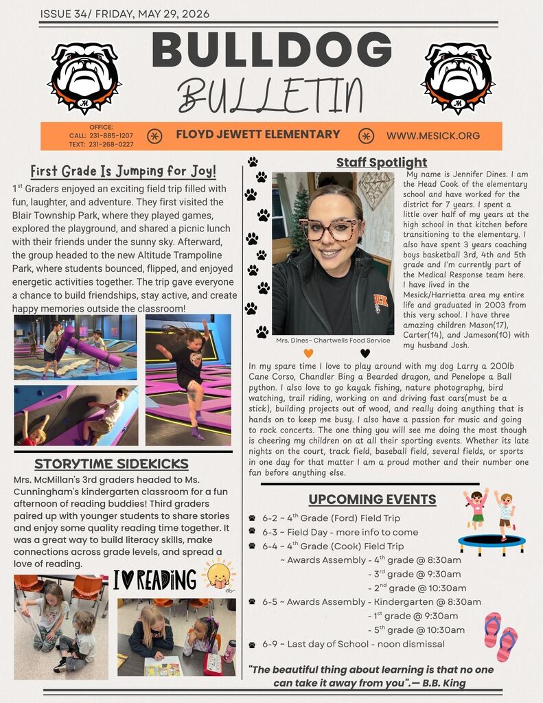 Bulldog Bulletin 5-29-26