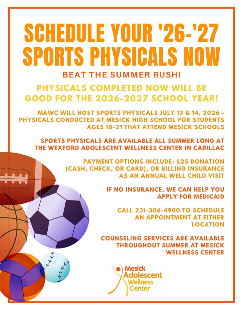 Sports Physicals for the '26-'27 School Year