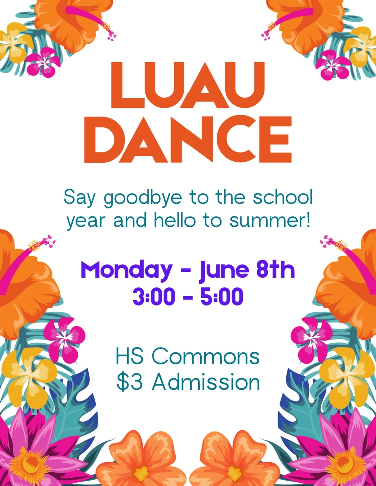Luau dance flyer