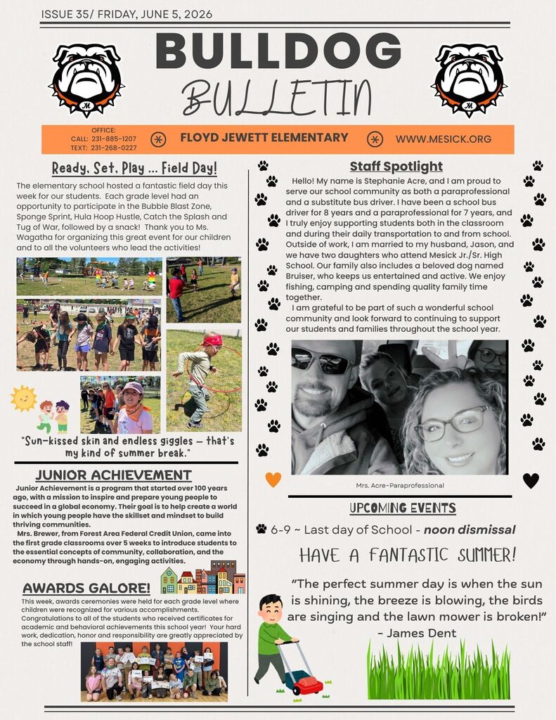 Elementary Bulldog Bulletin 6-5-26