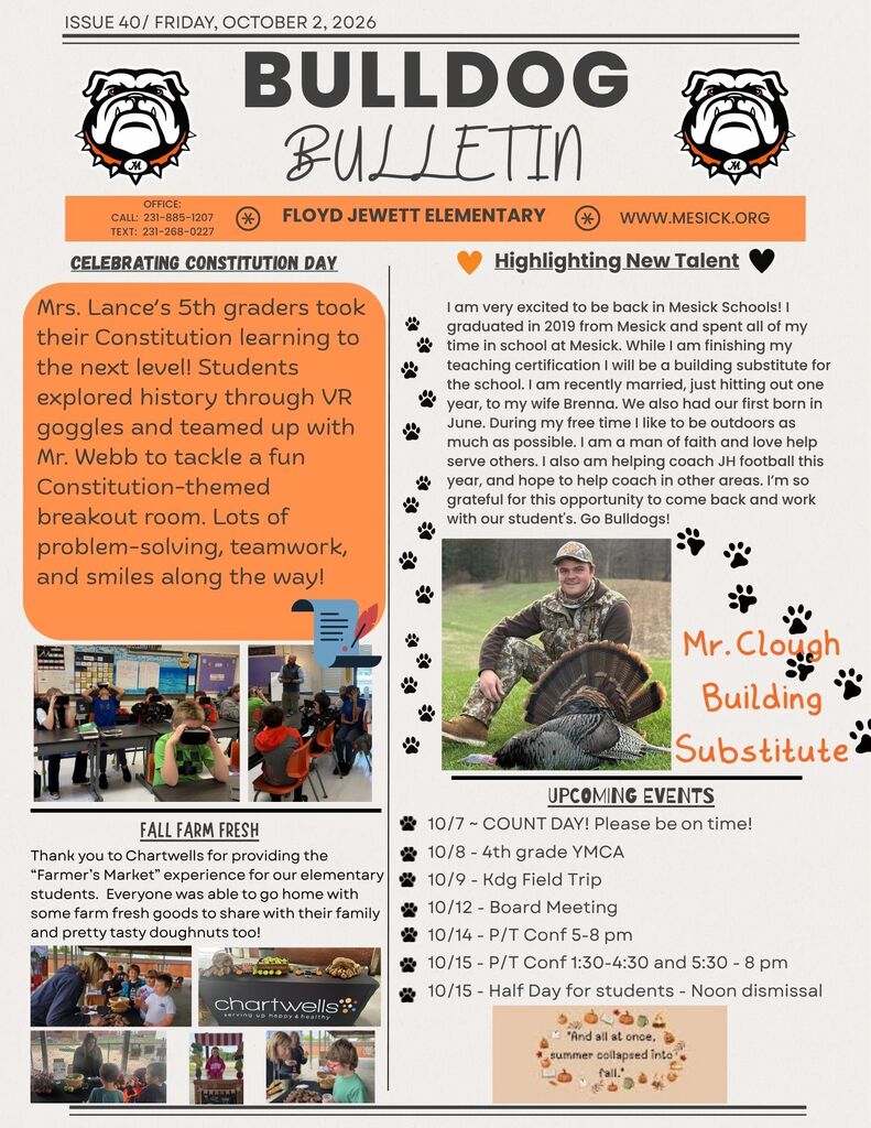 Bulldog Bulletin 10-2-26