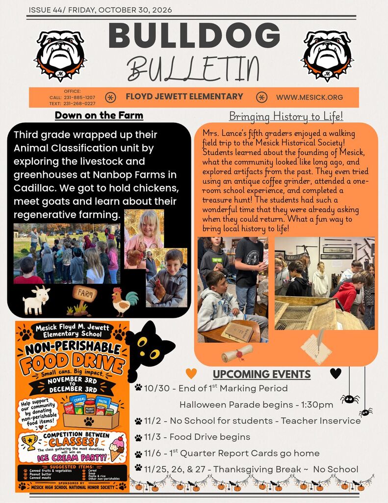 Bulldog Bulletin 10-30-26