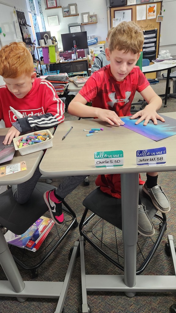 Artistic scientists hard at work.