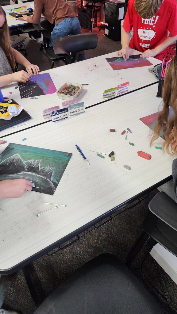 Artistic scientists hard at work.