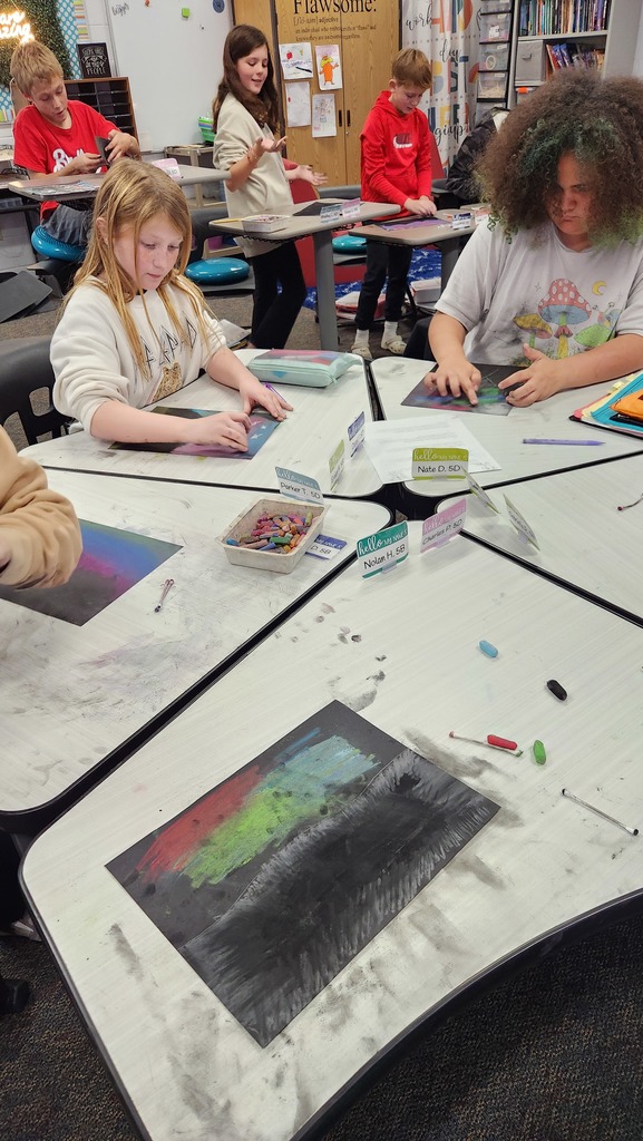 Artistic scientists hard at work.