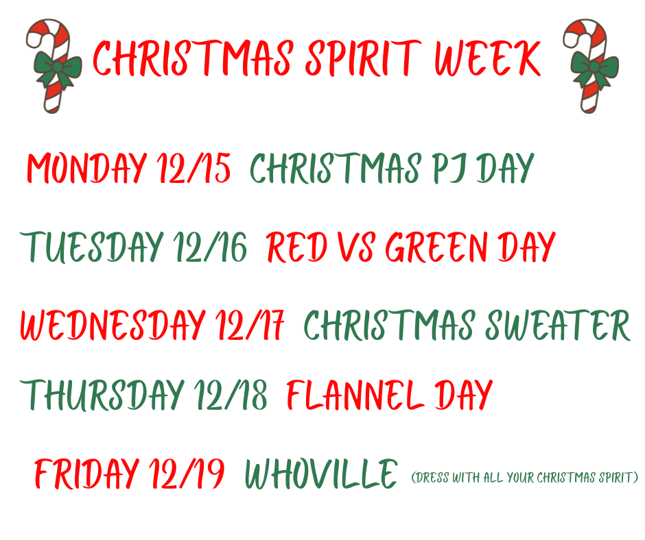 Christmas spirit week