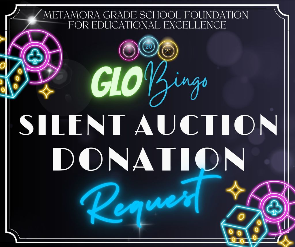Glo bingo silent auction