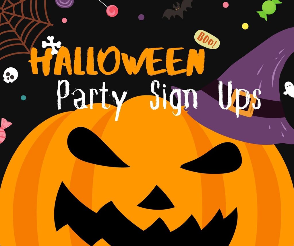 Halloween party sign-up