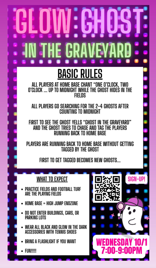 ghost in the graveyard sign ups