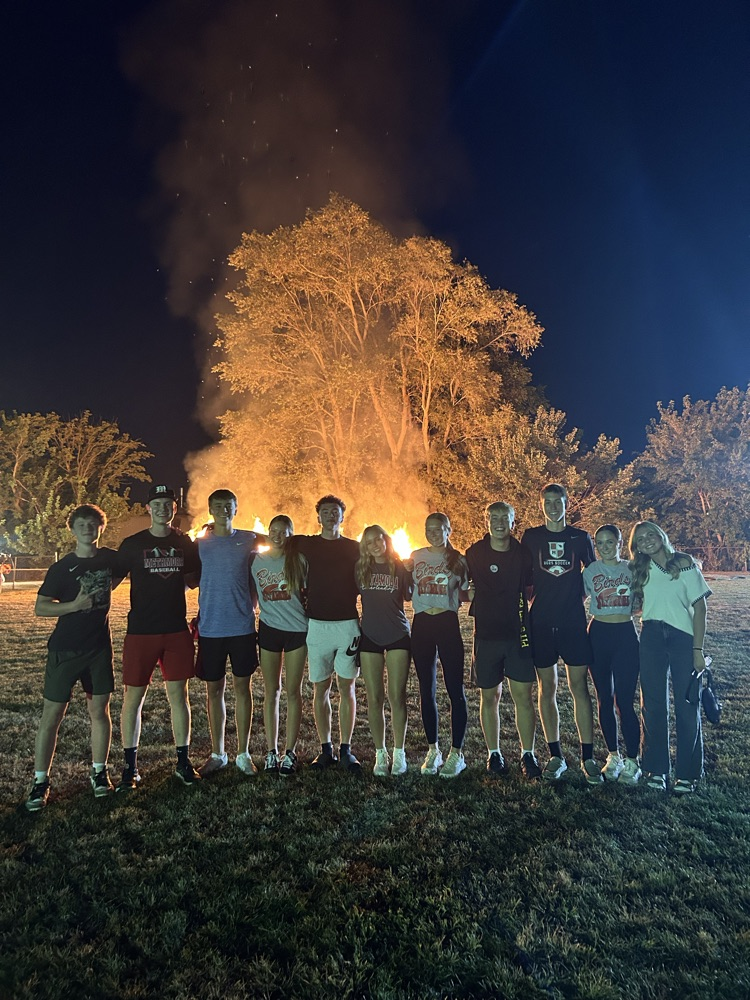 juniors at the bonfire