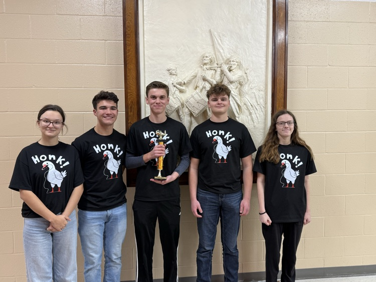 Mila Vogel, Nate Alonso, Trevor Heil, Tyler Anderson, Natalie Tabor (left to right)