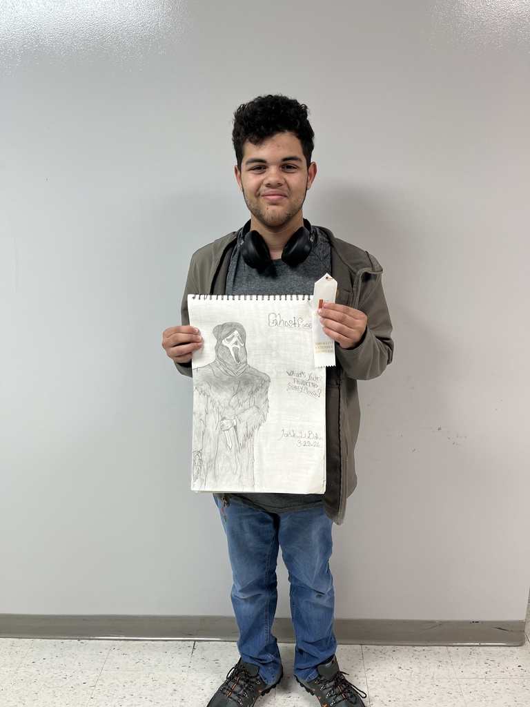Congratulations to Josh Bahn.  Josh had his drawing selected for this years Mid-Illini Extended Show. To see his work and the others from the show go to the following link : https://mid-illiniextendedshowcase.weebly.com/2026.html or search Mid-Illini Extended Show