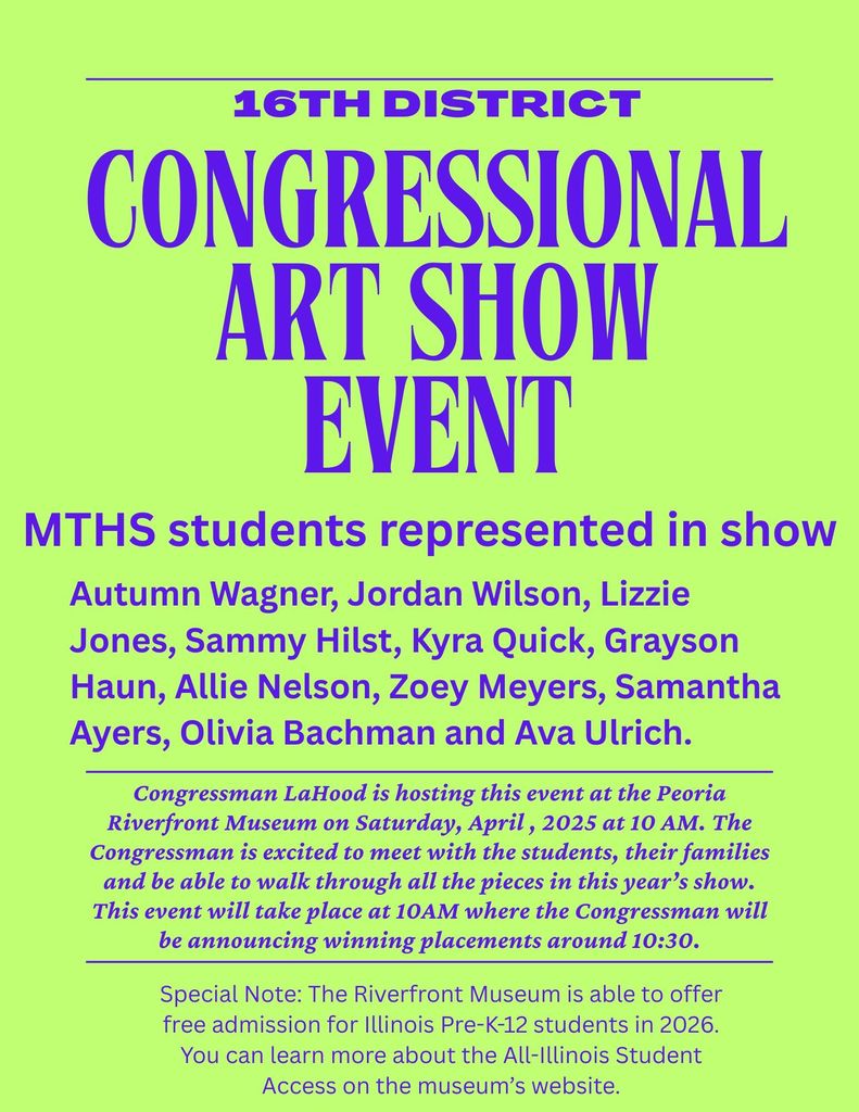 Information for 2026 Congressional Art Show