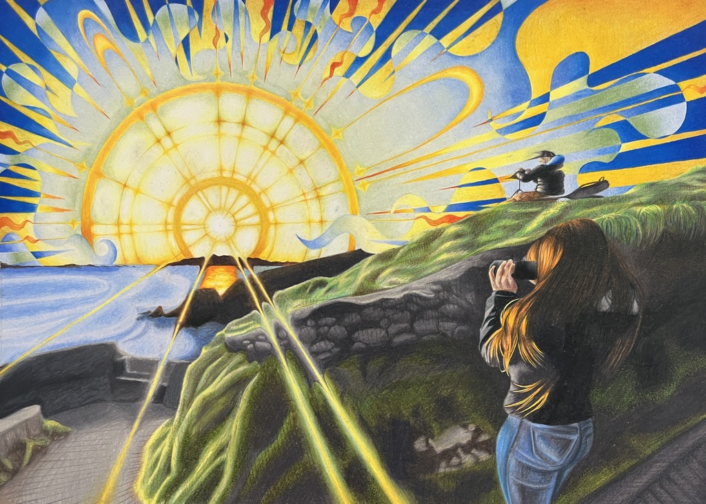 This work by Lizzie Jones will be displayed in Rep. LaHood's Washington D.C. office for the next year.