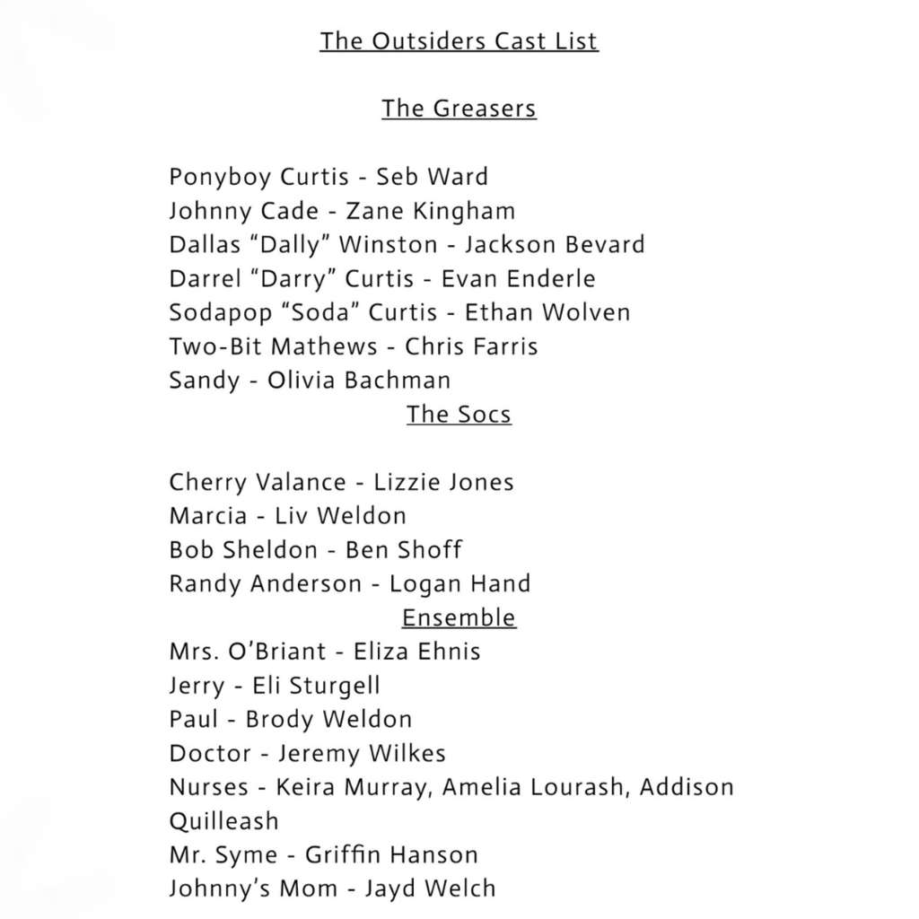 Cast Outsiders 2