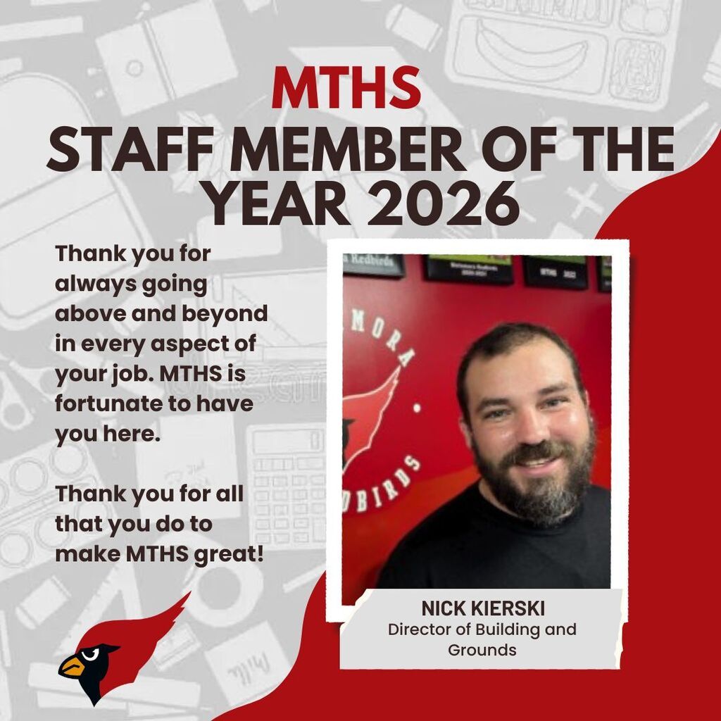 MTHS Staff Member Of The Year 2026
