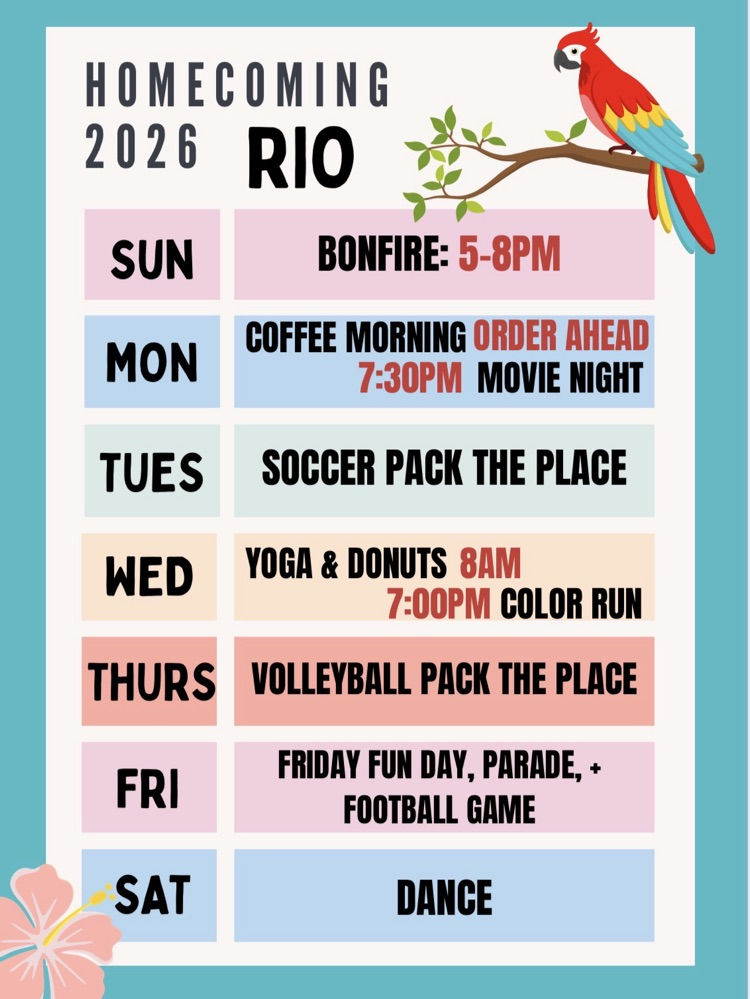 homecoming schedule