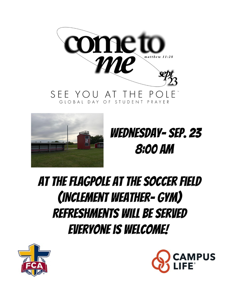 See You at the Pole is this Wednesday, Sep. 23 at 8:00 am