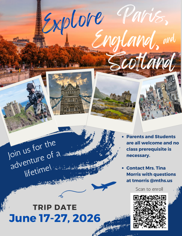 Paris, England, Scotland