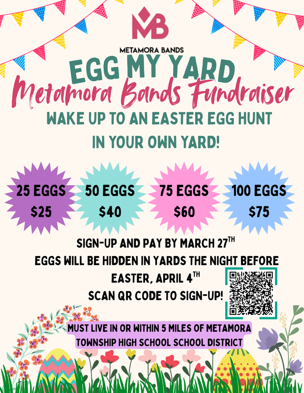 Metamora Band Egg My Yard Flyer