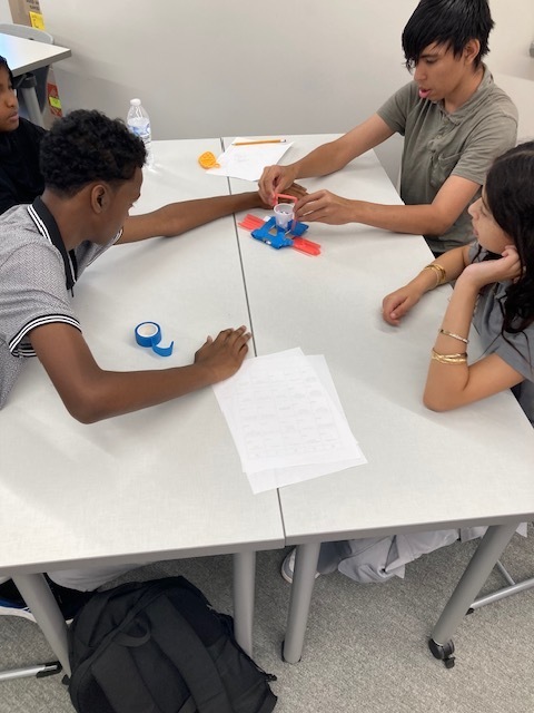 Students designing