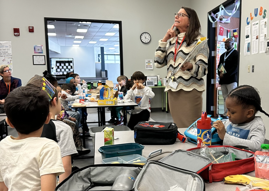 Mrs. Fries with K & 1st