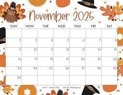 November family calendar