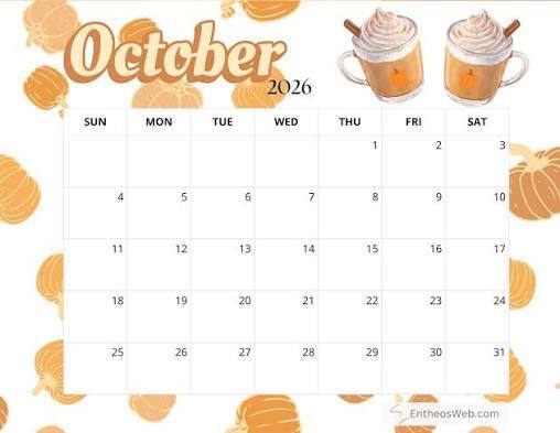 October 2026 Family Calendar