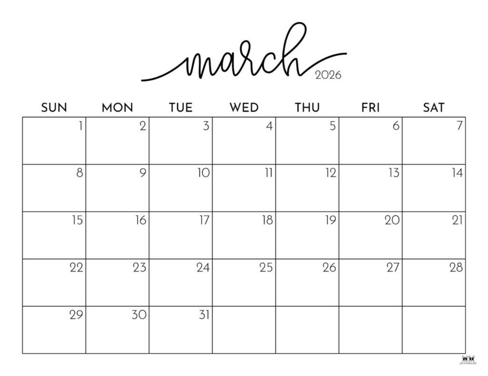 March 2026 Family Calendar
