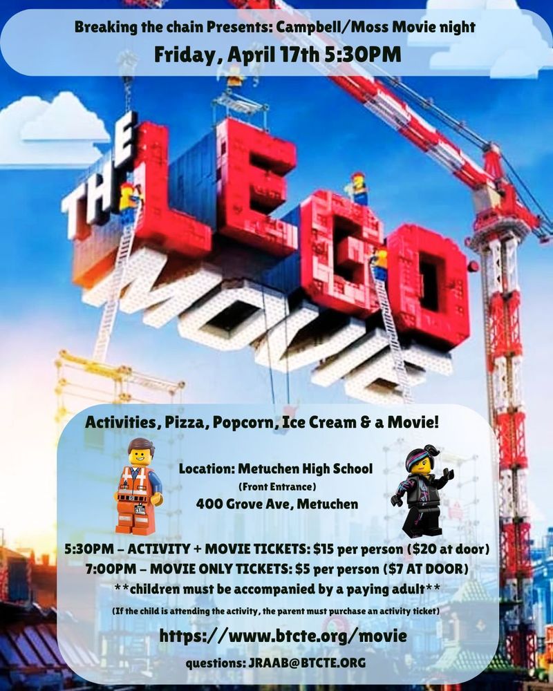BTCTE Lego Movie Night