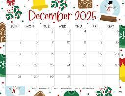 December family calendar
