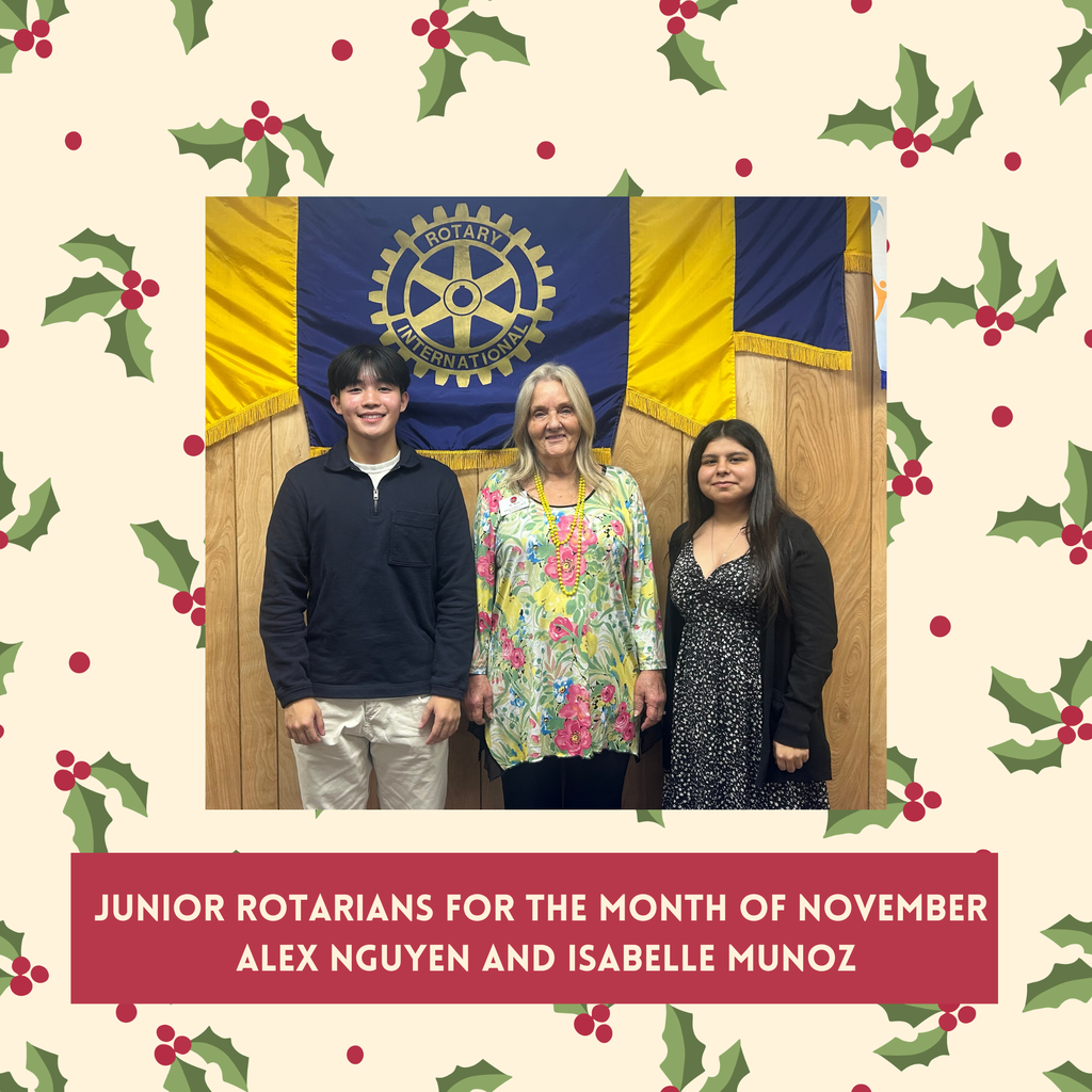 Junior Rotarians of the November 