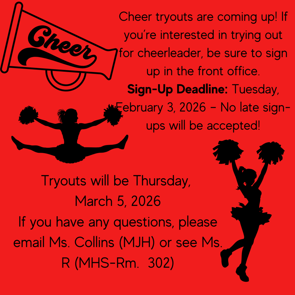 cheer tryouts announcement
