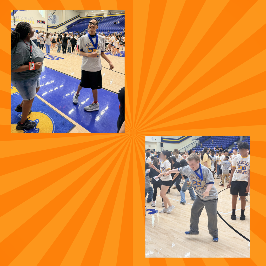 students showing off skills