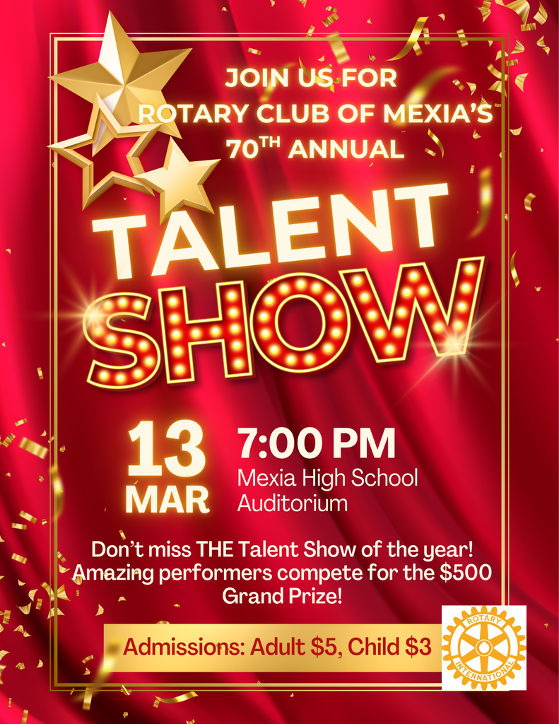 talent show March 13 @ 7 at MHS auditorium
